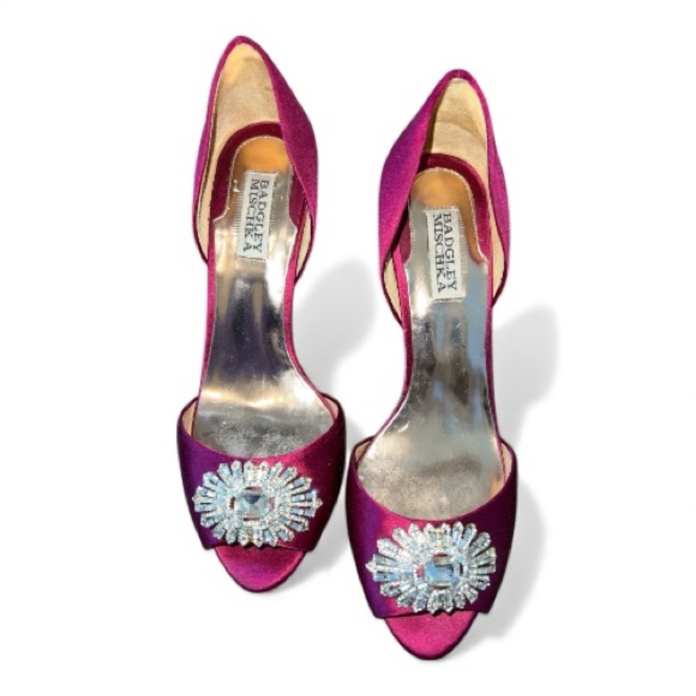 Badgley Mischka LACIE D'orsay open toe pump size 8 1/2